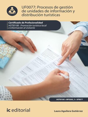 cover image of Procesos de gestión de unidades de información y distribución turísticas. HOTI0108